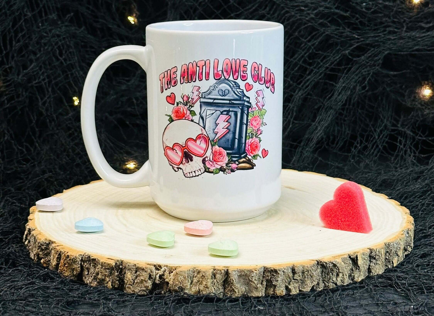 Anti-Valentine's Day 15 oz Spooky Mug for Her